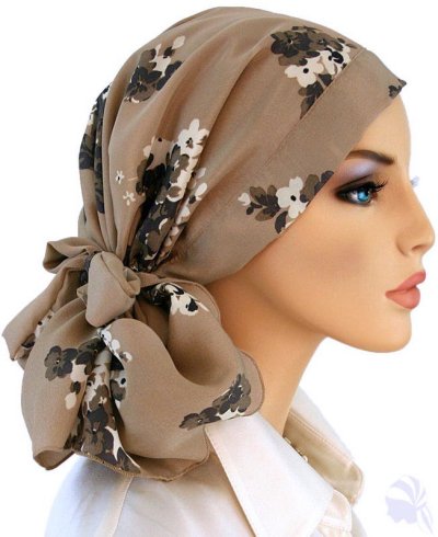 おしゃれなスカーフ　キャップ 抗癌剤帽子