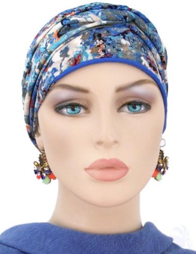S217 おしゃれな医療用帽子　スカーフキャップ