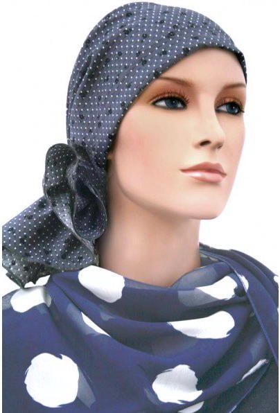 S327 医療用帽子 ケア帽子 抗がん剤治療帽子 医療用帽子 リボン付き