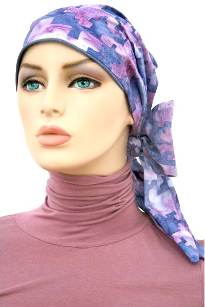 S340 医療用帽子 ケア帽子 抗がん剤治療帽子 医療用帽子 リボン付き