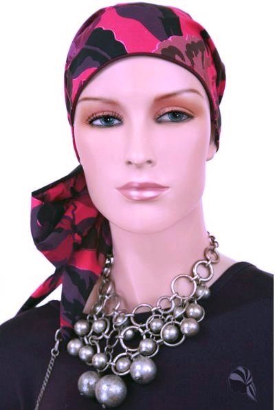 S341 医療用帽子 ケア帽子 抗がん剤治療帽子 医療用帽子 リボン付き