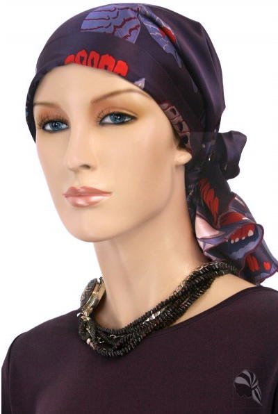 S342 おしゃれな医療用帽子 ケア帽子 抗がん剤治療帽子 医療用帽子 リボン付き