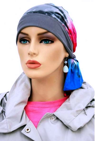 S355 医療用帽子 ケア帽子 抗がん剤治療帽子 医療用帽子 リボン付き