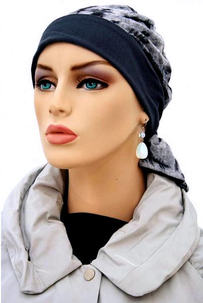 S356 医療用帽子 ケア帽子 抗がん剤治療帽子 医療用帽子 リボン付き