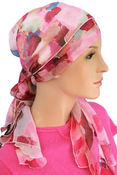 S366 医療用帽子 ケア帽子 抗がん剤治療帽子 医療用帽子 リボン付き